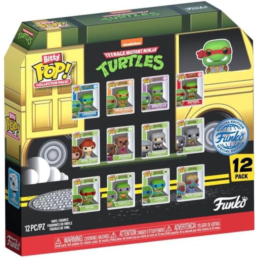 Funko Bitty Pop! Teenage Mutant Ninja Turtles (TMNT) 12 Pc NWT